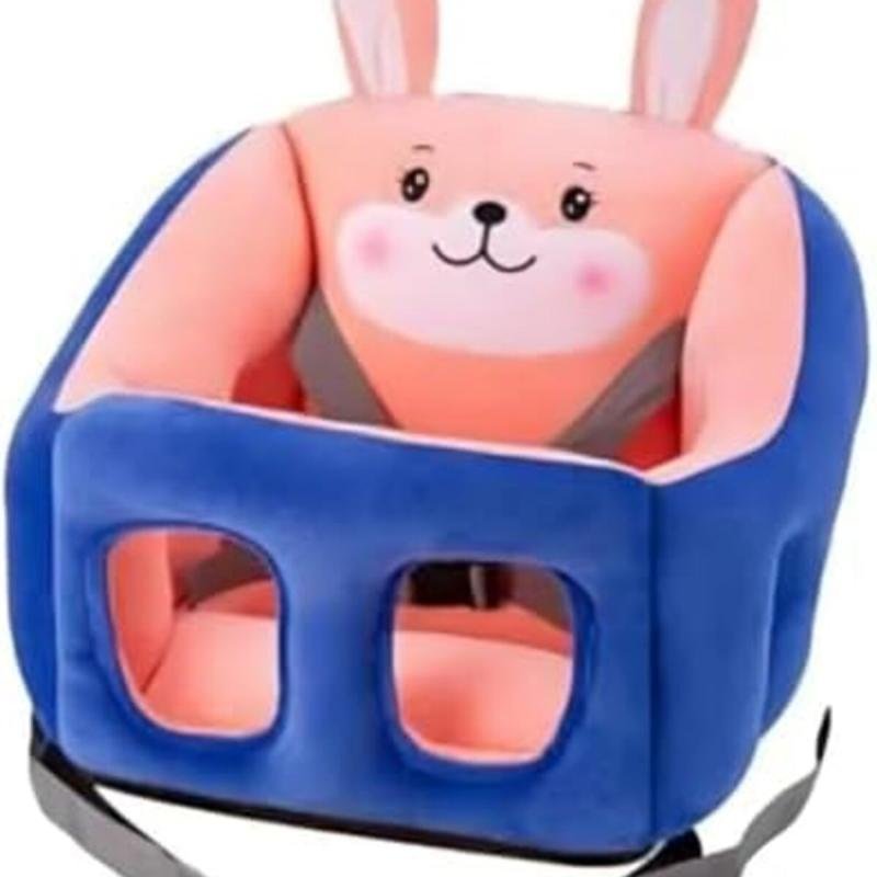 كرسي دعم أريكة للأطفال مصنوع من المخمل الناعم على شكل حيوانات كرتونية من BUNCA (أزرق ووردي)