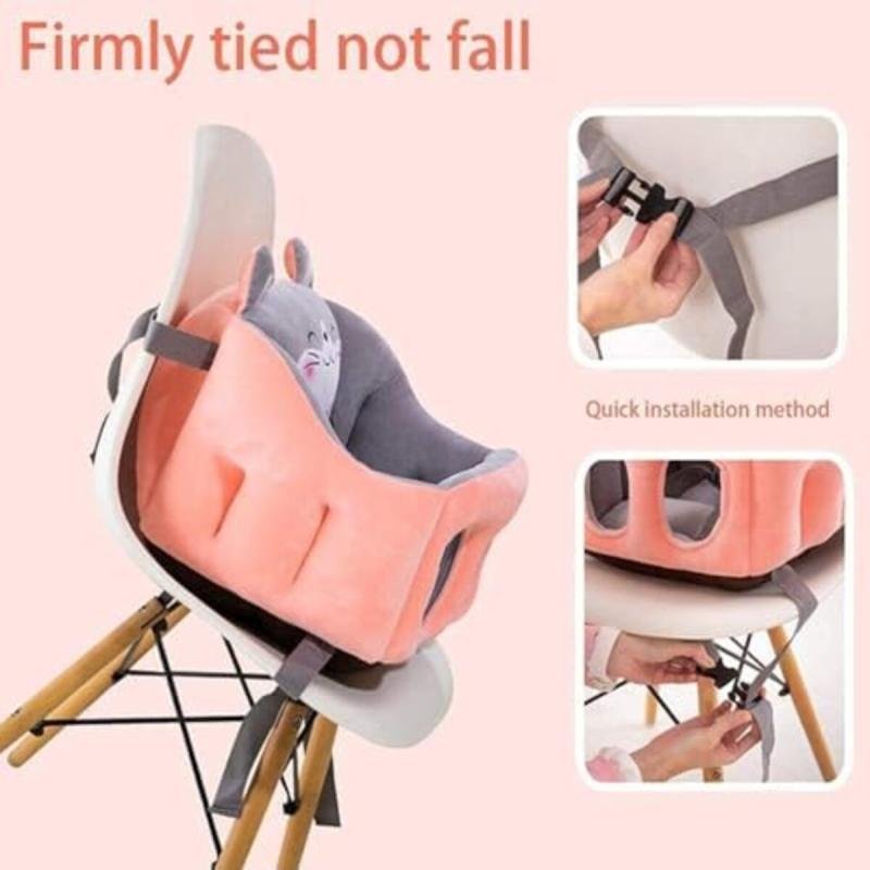 كرسي دعم أريكة للأطفال مصنوع من المخمل الناعم على شكل حيوانات كرتونية من BUNCA (أزرق ووردي)