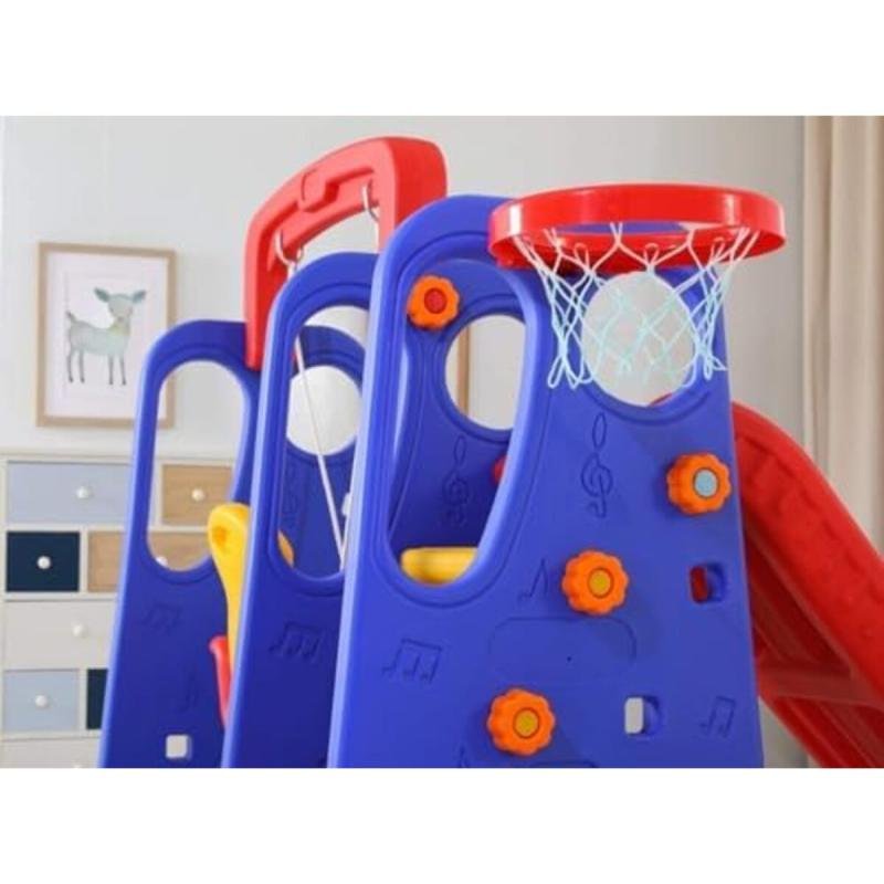 مجموعة زحليقة وأرجوحة زرقاء من