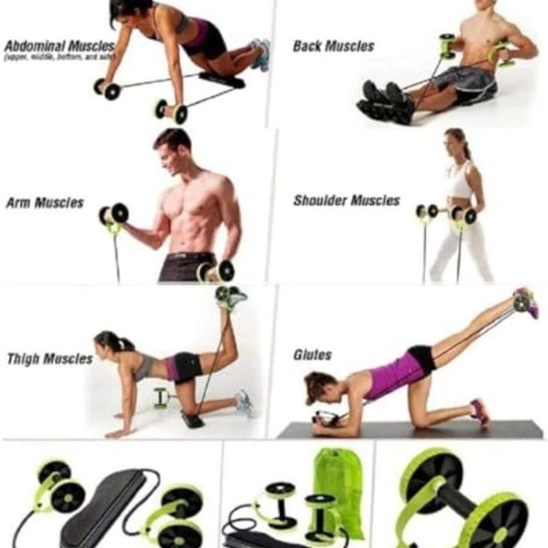 جهاز تدريب عضلات البطن متعدد الوظائف - أخضر