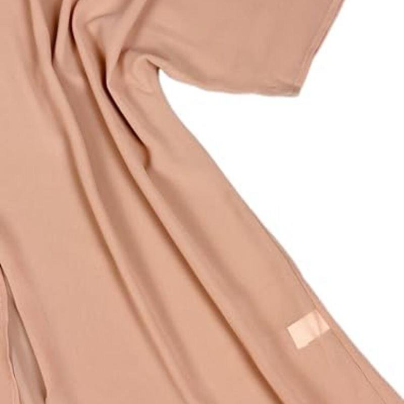 كارديجان كيمونو صيفي من بانكا، كارديجان طويل فضفاض بلون بيج أنيق وبسيط للنساء والفتيات