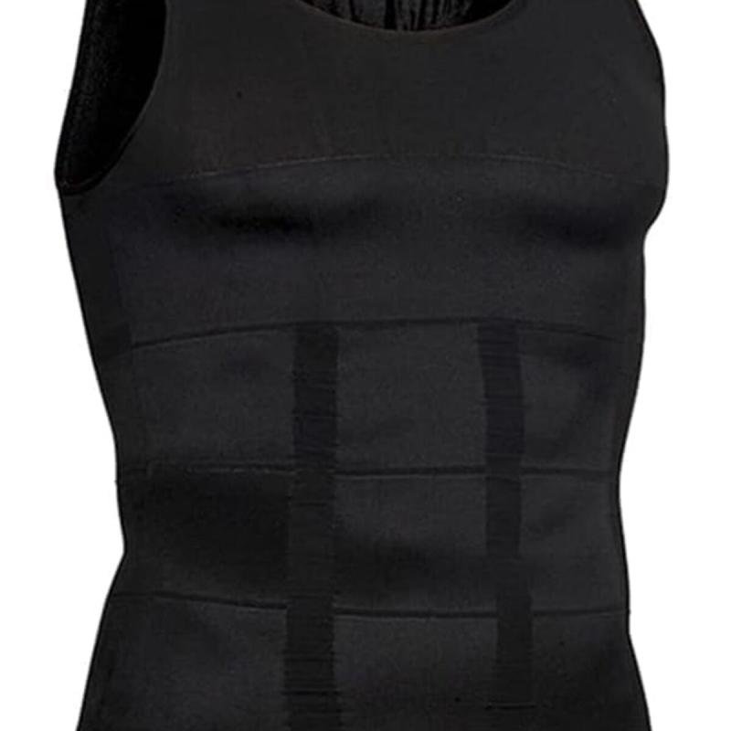 صدرية تشكيل الجسم والتخسيس للرجال من بونكا (مقاس XXL، أبيض)