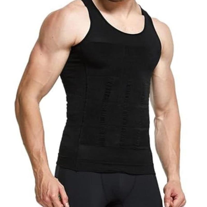 صدرية تشكيل الجسم والتخسيس للرجال من بونكا (مقاس XXL، أبيض)