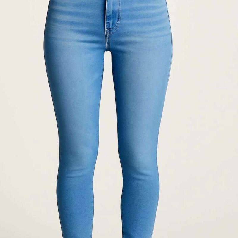 بنطلون جينز أزرق فاتح عصري للنساء من بونكا