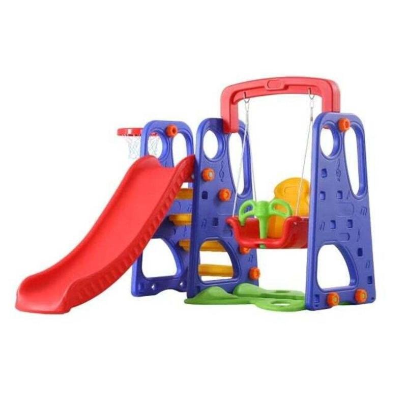 مجموعة أرجوحة ومنزلق للعب في الهواء الطلق 180 × 162 × 126 سم