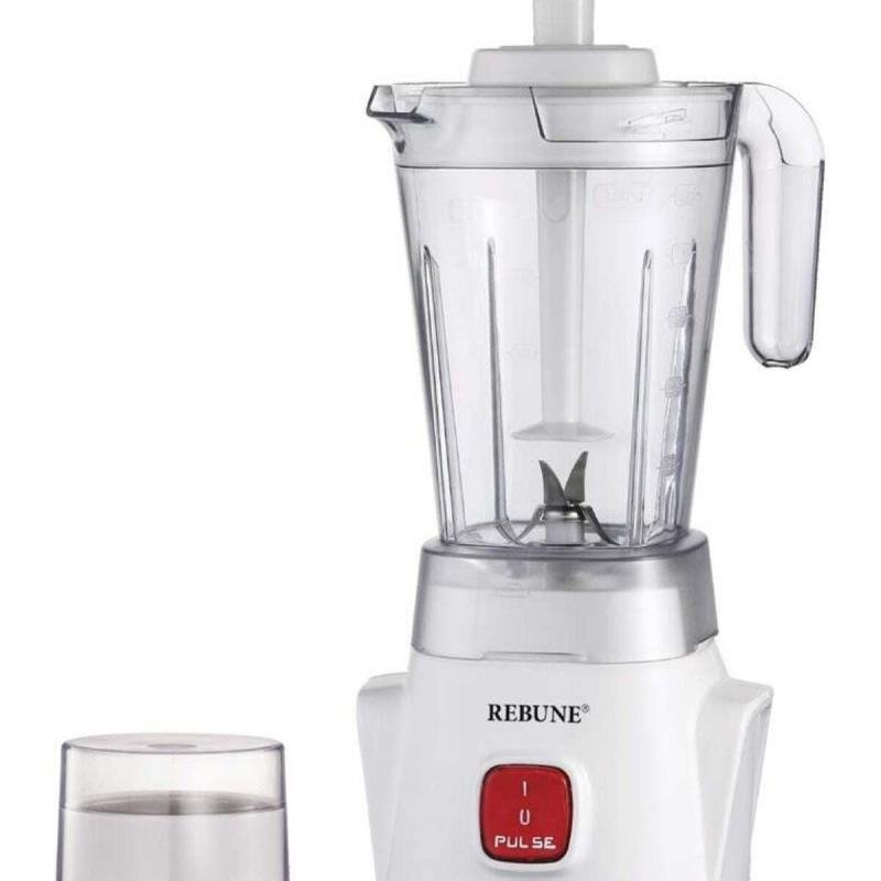 ريبون خلاط مع مطحنة 1.25 لتر 650 واط ابيض RE-2-075