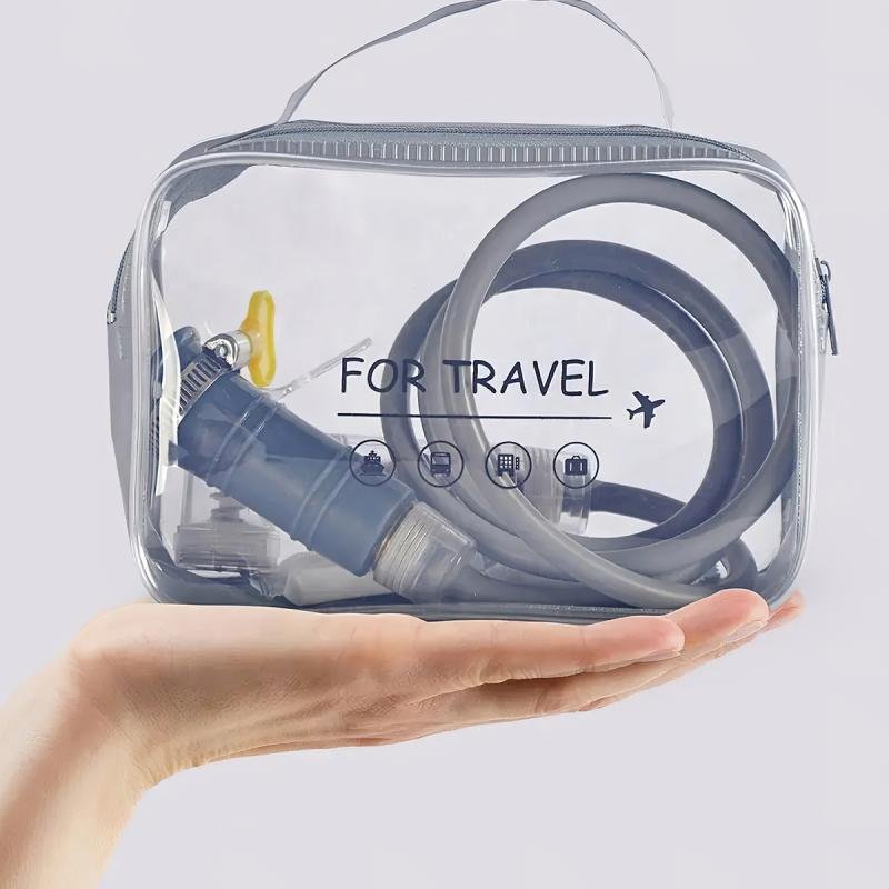 شطاف سفر محمول مع 7 ملحقات متعدد الألوان