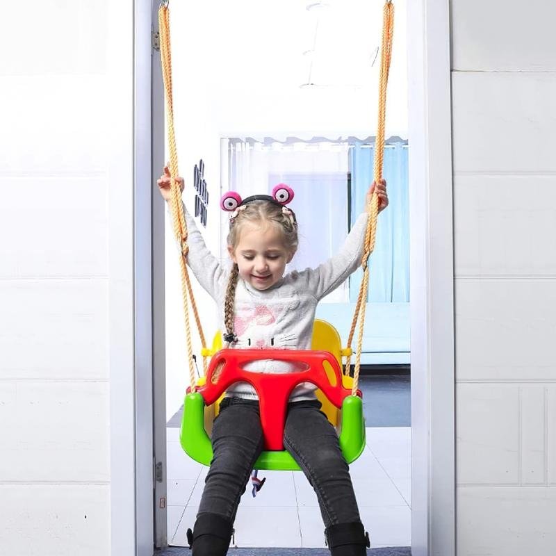 مقعد أرجوحة للأطفال 3 في 1 للاستخدام الداخلي والخارجي