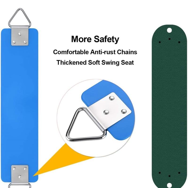 أرجوحة حائط حديدية مع مقعد أرجوحة وسلاسل للأنشطة الخارجية