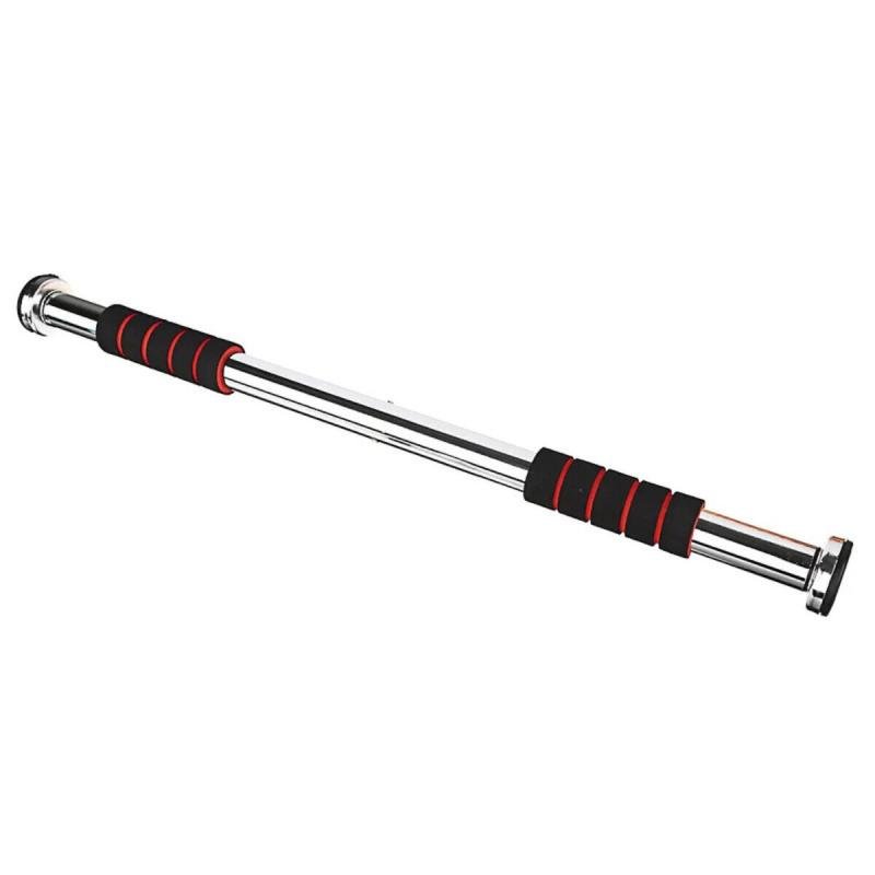 طقم رياضي مكوّن من 3 قطع: 2 حبل قفز مزوّد بعدّاد (أخضر وأزرق) + بار حديد للتمارين مع مقابض إسفنجية