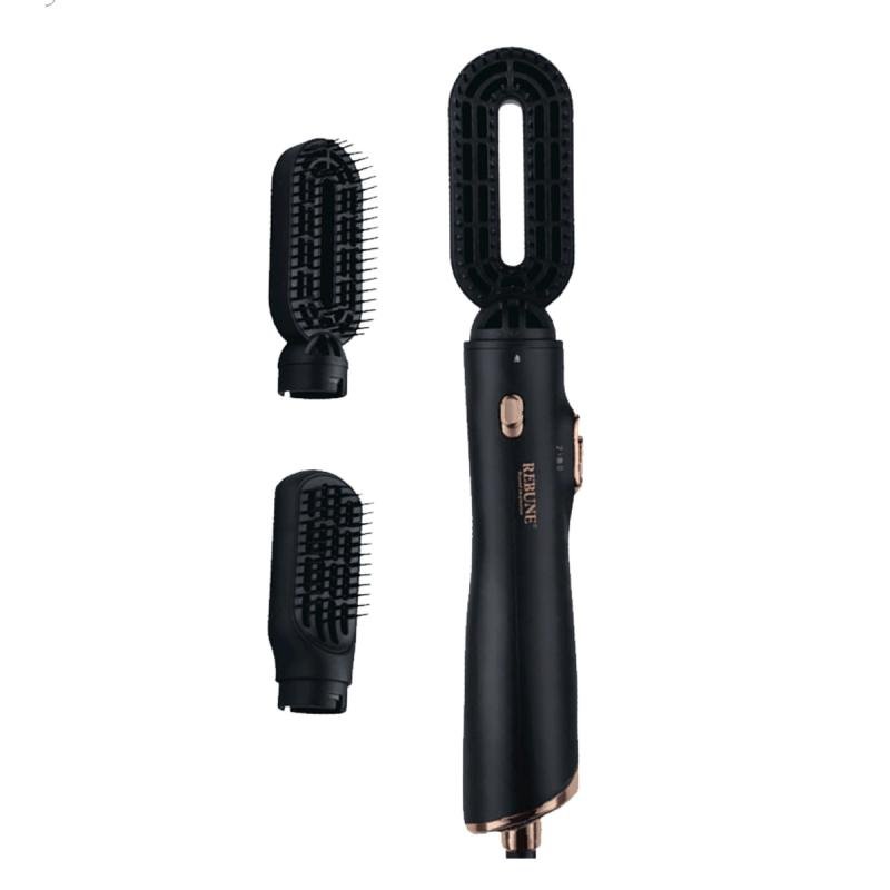 مصفف شعر قطعتين RE-2108-2- مطاط أسود