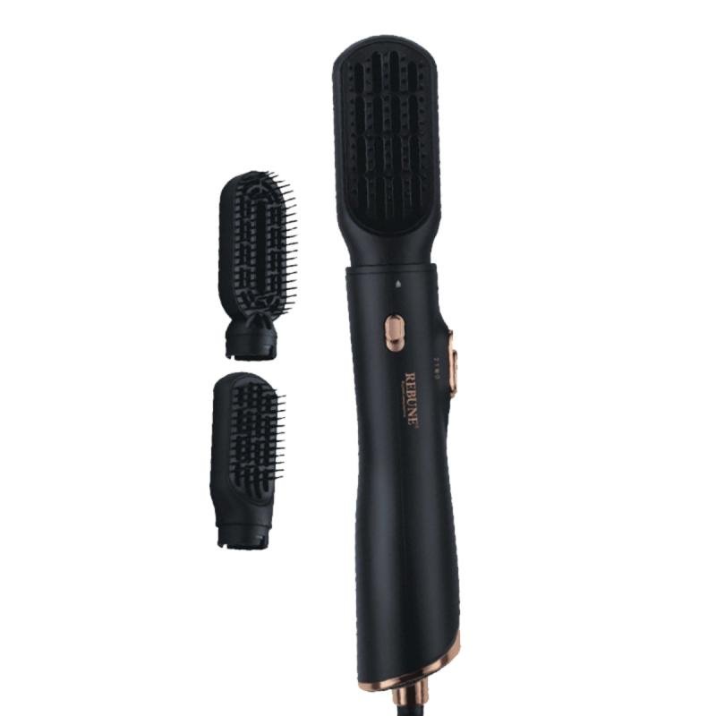 مصفف شعر قطعتين RE-2108-2 - أسود غير لامع