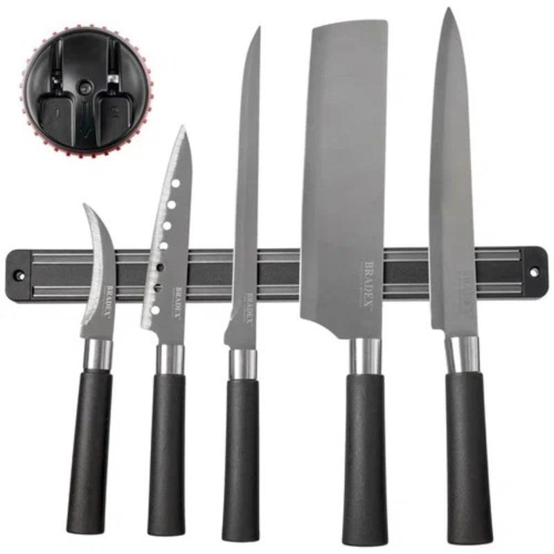 قطعة واحدة، حامل سكاكين مغناطيسي للجدار، شريط سكين مغناطيسي، -