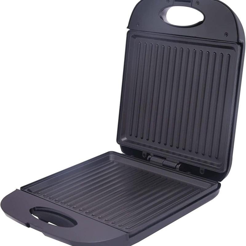 شواية بانيني كهربائية بسعة 4 شرائح بقوة 1400 واط | صانعة ساندويتشات الإفطار | ألواح ساخنة غير لاصقة على الوجهين