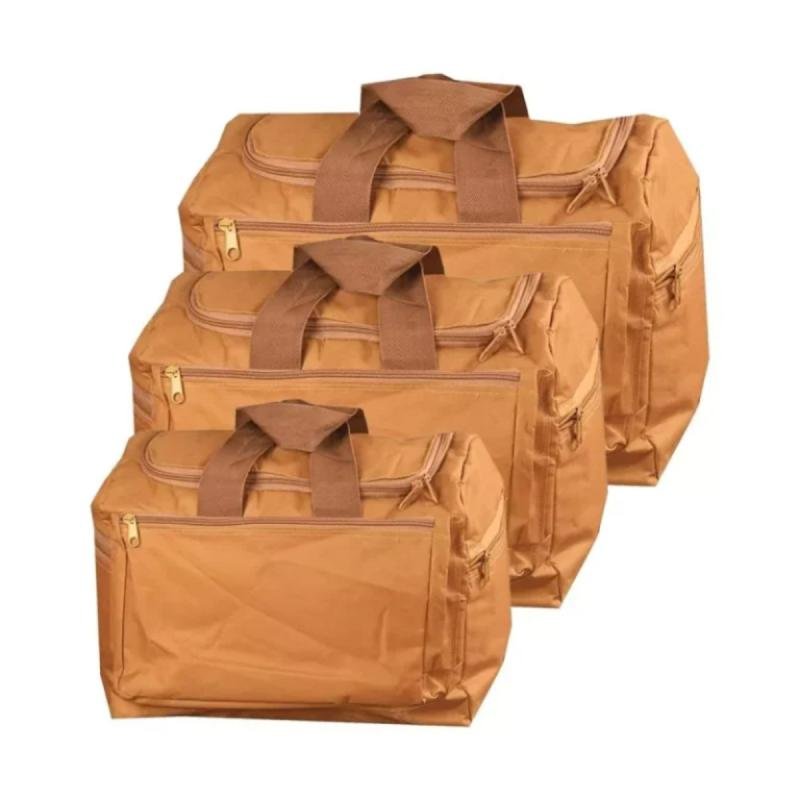 طقم حقيبة تخييم قماش مقاوم للماء مع حامل ثلاثي – 3 قطع