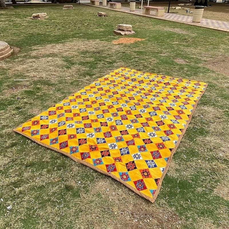 مجموعة جلسات خارجية أرضية للبر تتسع 8 أشخاص – قماش سوري