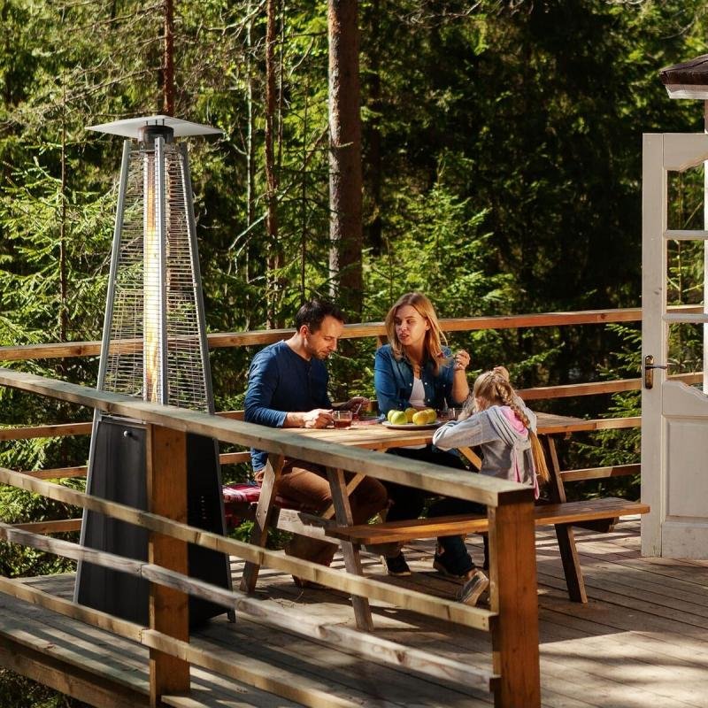 دفاية غاز استيل الفيصلية بشكل هرمي بطول 1.8 متر CM-36465