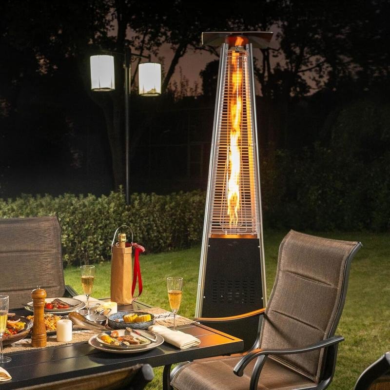 دفاية غاز استيل الفيصلية بشكل هرمي بطول 1.8 متر CM-36465