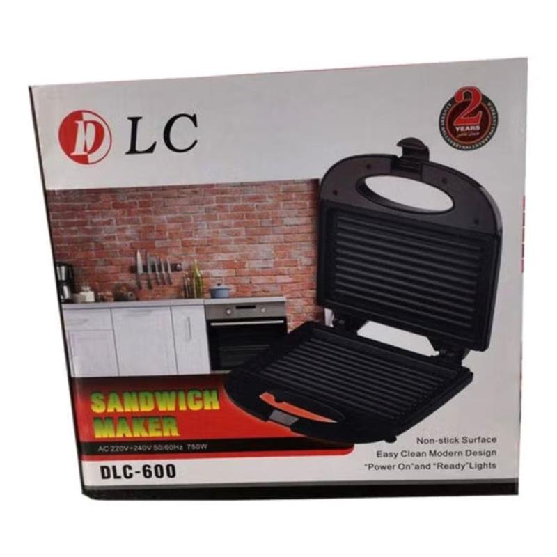 ماكينة صنع الساندويتشات 750 واط 750.0 واط DLC-600 أسود