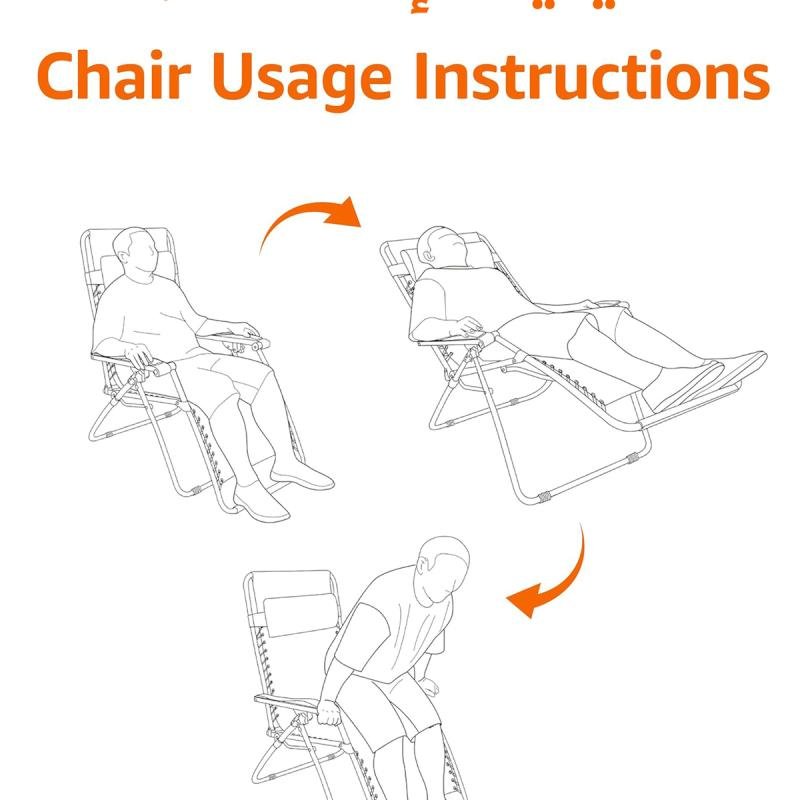 كراسي استلقاء للتشمس في الفناء الخلفي، كرسي جاذبية مع مسند ظهر ومسند قدم قابلين للتعديل، كرسي استلقاء للتشمس