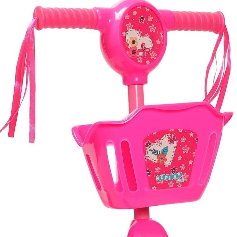 سكوتر ركل محمول ثلاثي العجلات بمقابض مبطنة عالية الجودة وآمن للأطفال