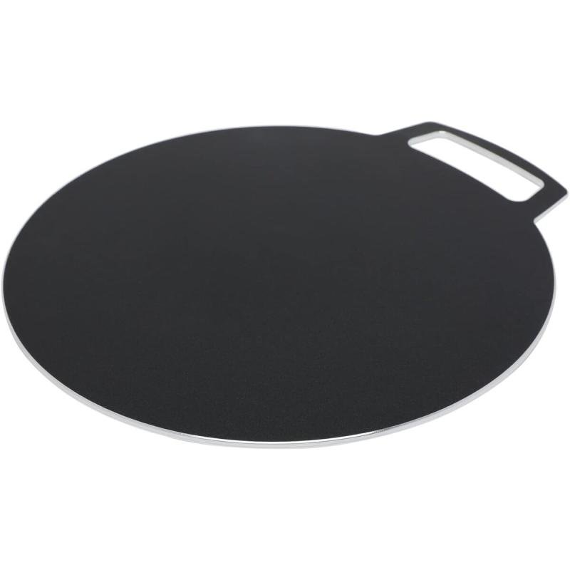 مقلاة مسطحة غير لاصقة من الألومنيوم، 30 سم، أسود/بني (210/30) فطيرة مسطحة تاوا بان كيك دوسا تشاباتي