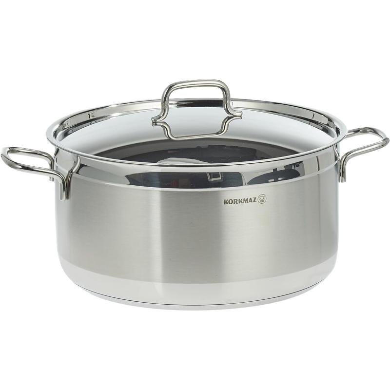 طقم أواني طهي ألفا جراند من الفولاذ المقاوم للصدأ، مكون من ١٤ قطعة. / A1089