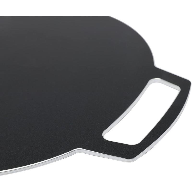 مقلاة مسطحة غير لاصقة من الألومنيوم، 30 سم، أسود/بني (210/30) فطيرة مسطحة تاوا بان كيك دوسا تشاباتي