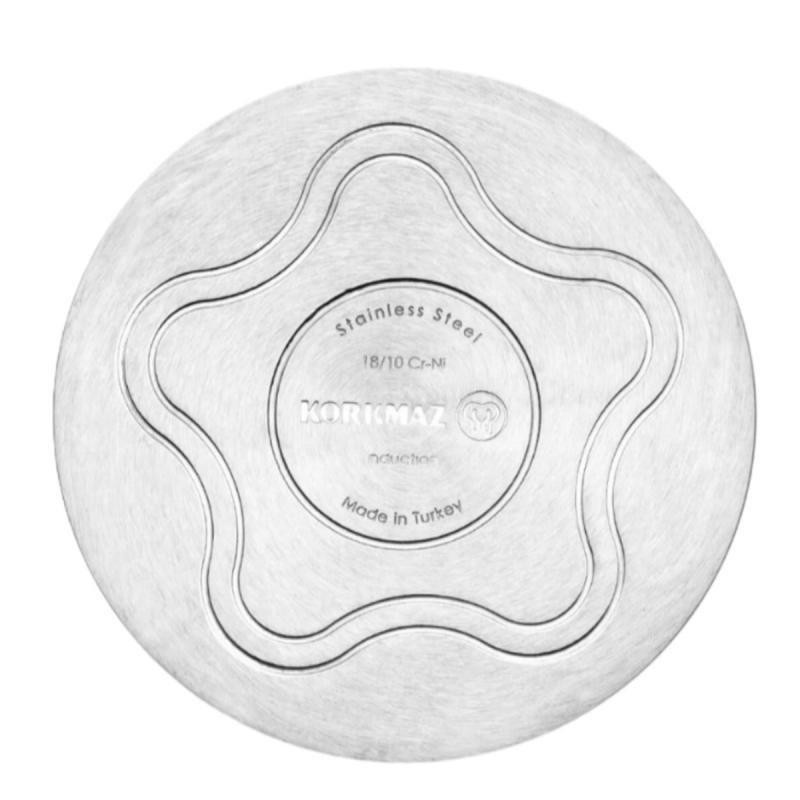 طقم أواني طهي ألفا جراند من الفولاذ المقاوم للصدأ، مكون من ١٤ قطعة. / A1089