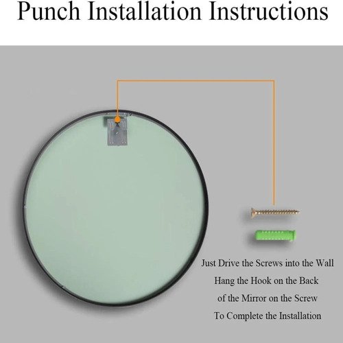 40*40 round wall mirror